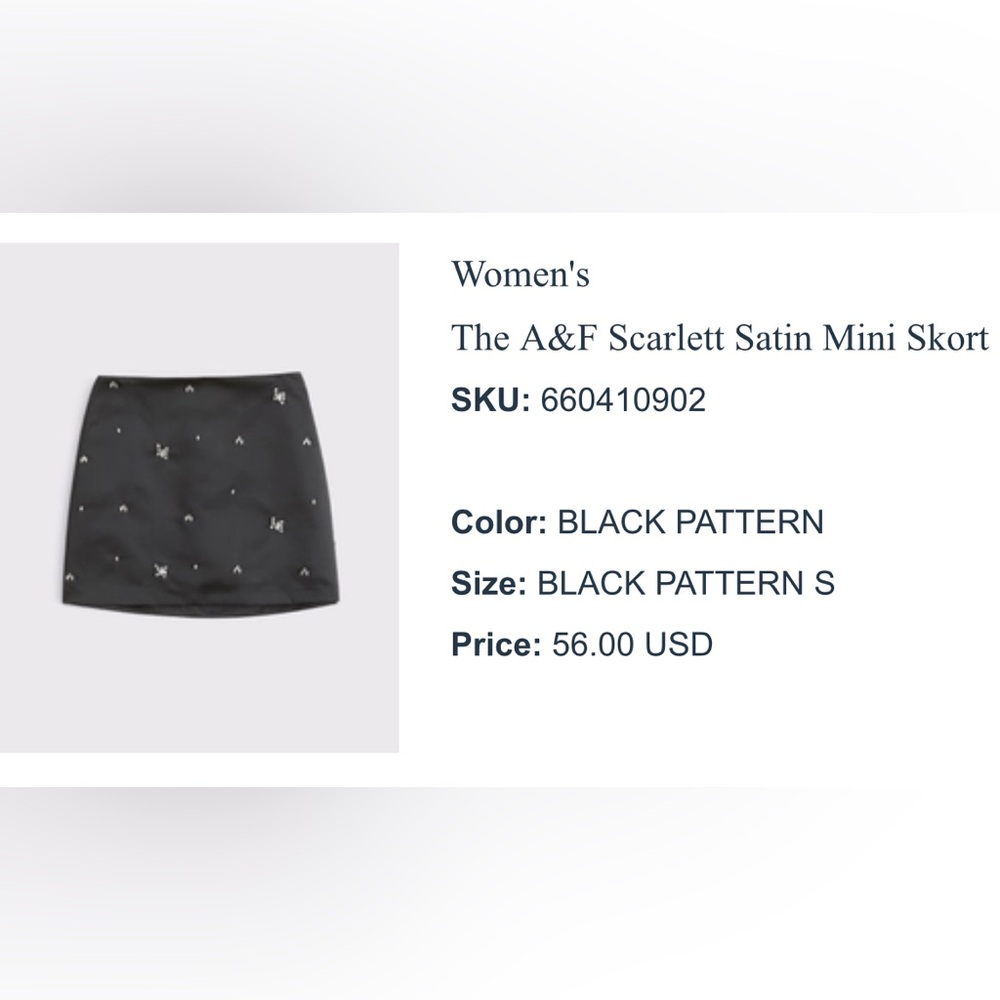 Super cute mini skort (never been worn). Adorable embellishments & comfy!